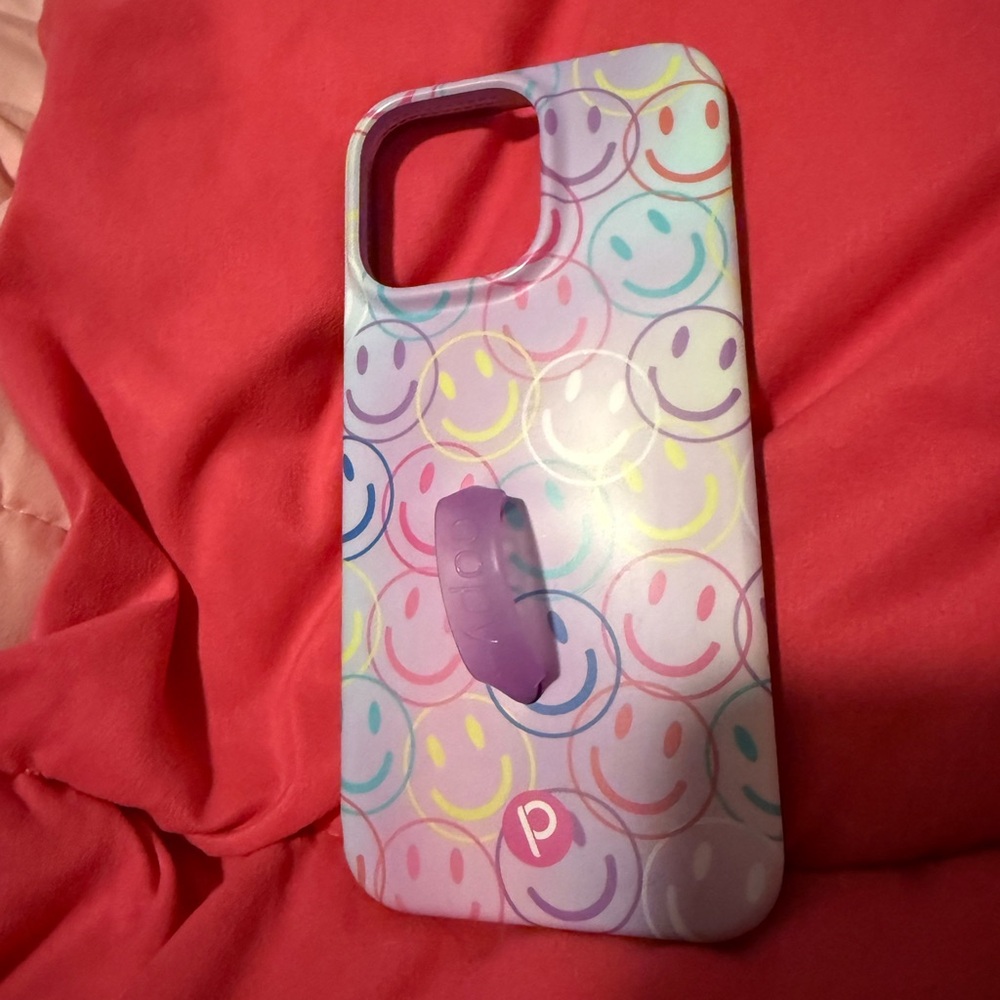 Colorful Smiley iPhone 14 Pro Max loopy case